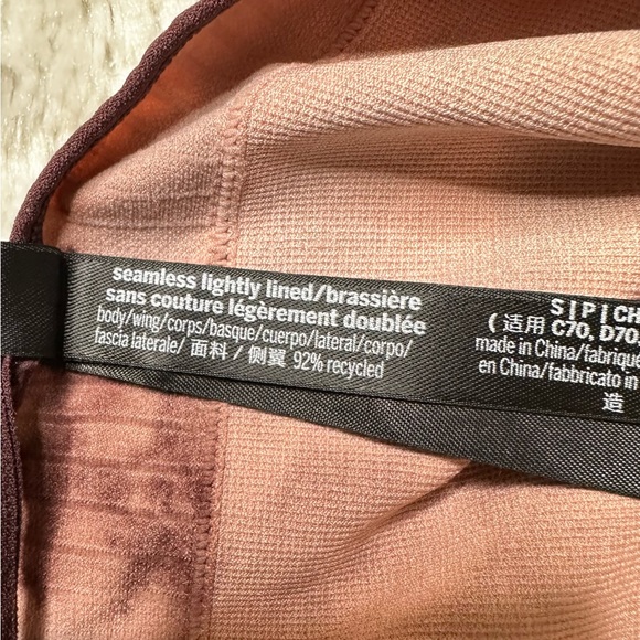 PINK VS Active Tie Dye Seamless Scoop Neck Lightly Lined Sports Bra Women’s S - Picture 9 of 11